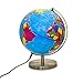 Produktbild Magellan Albion Leuchtglobus politisches Kartenbild LED-Beleuchtung 25 cm Globus mit messingfarbenem Metallfuß und Meridian inklusive Kabel und USB-Netzteil politisches Kartenbild 25 cm