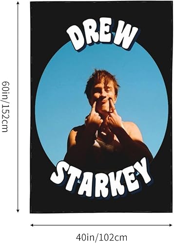 Miniatura 5 de fozzy Drew Starkey - Tapiz para colgar en la pared, decoración artística para sala de estar al aire libre, dormitorio, 60 x 40 pulgadas
