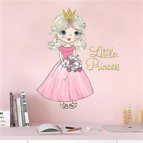Vinilo Decorativo Princesa Rosa para Pared 30 cm x 90 cm miniatura 2