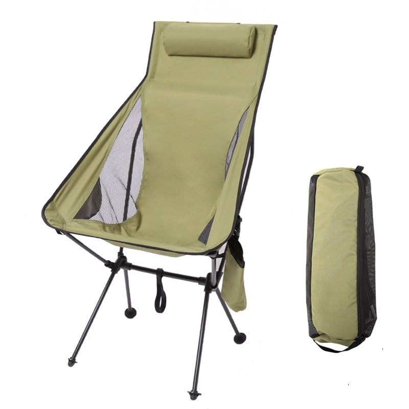 Chaise pliante portable Moon avec sac transport et poche tasse