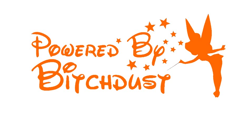 Image of Cartat2s Powered by Bitchdust Vinyl Decal Diva | 7.5 X 3.3 and 12 Colors to Choose from | Car Truck SUV RV Window and Body Sticker (Orange)