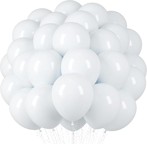 Globos blancos, paquete de 66 globos de látex de perlas blancas de 12 pulgadas para bodas, cumpleaños, graduaciones, despedidas de soltera, baby