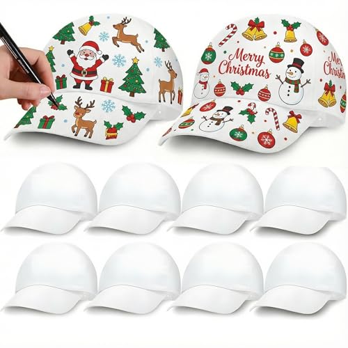 NIYANGLE Kinder Baseballcap Zum Bemalen Baumwoll Schirmmütze Für Jungen...