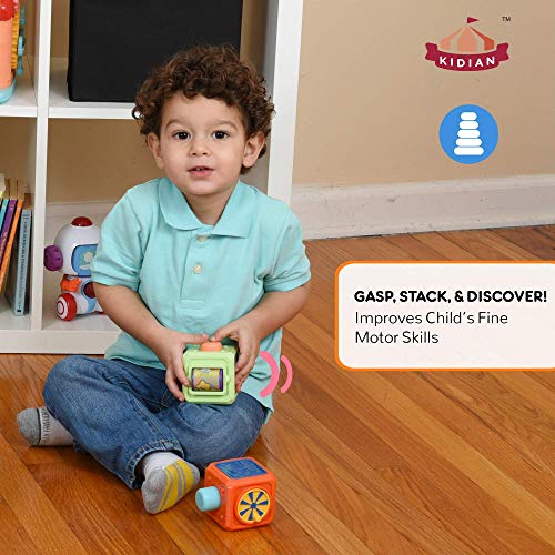 image for Kidian Stacking Toys – Stack & Learn Cubes, Stacking Blocks for Todd