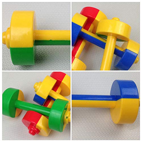 Inoomp Kids Toys Child Barbell 3 Pairs Kids Morning Exercise Barbells Plastic Dumbbells Kid Exercise Supplies Dumbbells Toy Adjustable Dumbbells #TOP6