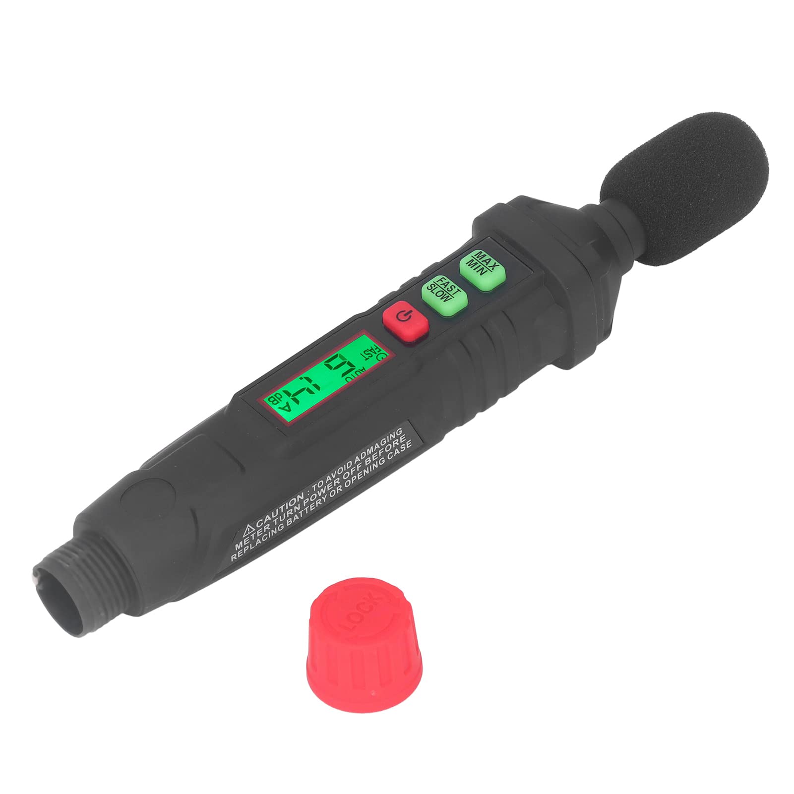 Miernik poziomu dźwięku, wykrywanie hałasu w decybelach Mini przenośny 30dB ~ 130dB, z podświetlanym wyświetlaczem