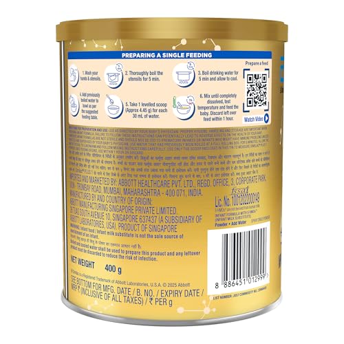 Image of Similac Plus Stage 1 (Up to 6 Months) Infant Formula with 5 HMOs 400g Powder TIN