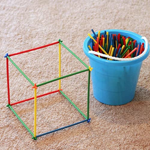 Image of Gambit Bulid Structures Interlocking Play Mat 4D Blocks Set (200 Pieces) Smart Activity Fun and Learning Train Blocks for Kids - Multi-Color