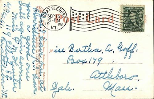 Miniatura 2 de Berwick House and Center St Rutland, Vermont VT Original Antique Postcard 1908