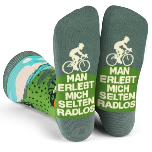 Lavley Man Erlebt Mich Selten Radlos Socken für Männer und Frauen