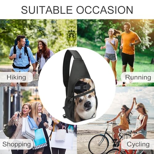 Bolso cruzado para pecho estilo casual con diseño de perro miniatura 6