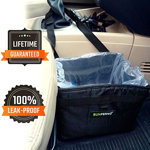 Sunferno Car Trash Can - Prevents Your Car from Litter - Waterproof Universal