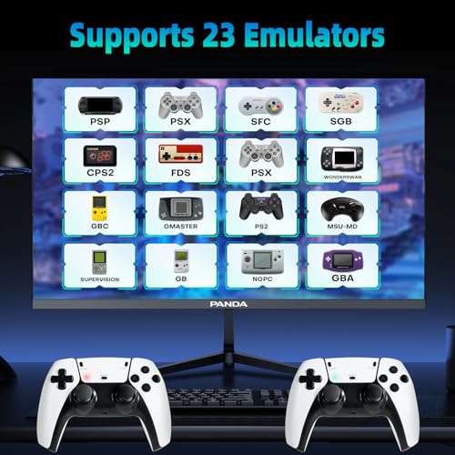 Retro Game Stick Pro, Wireless Retro Game Console with 4K HDMI, Built-in 23 Emulators, 20000+ Games, Plug and Play TV Video Game Console, 2.4GHz Dual Wireless Controllers, Game Emulator Console (64GB) - Image 4
