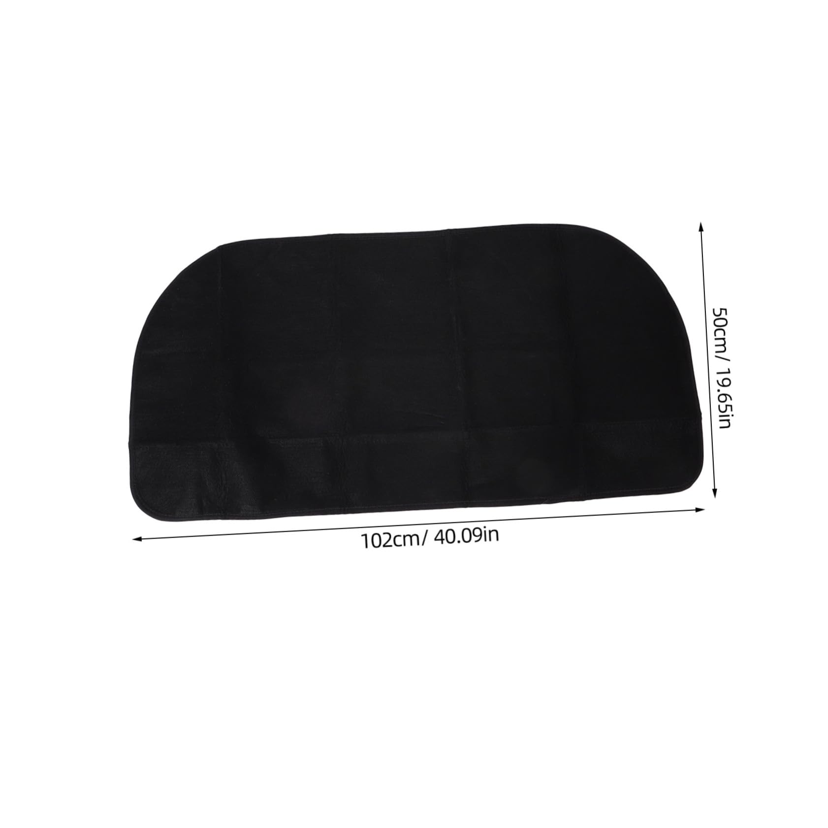 Hemobllo Rug Pad Fireproof Floor Mat for Fireplaces Semicircle Shape Heat Resistant Rug