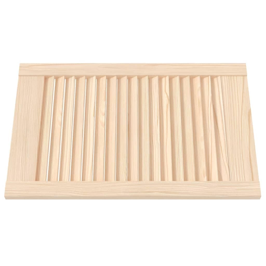 Genérico Puertas de Armario de Lamas 4 uds Madera de Pino 61,5x39,4 cm,Bricolaje,Accesorios de Bricolaje,Ferretería para armarios,Puertas de armarios,151117