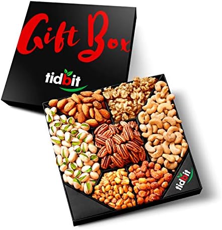 Gourmet Nut Platter (7 Mix Tray) - Gift Baskets for Adults & Kids, Healthy Food Arrangement, Care Package, Irresistible Treats to Satisfy Your Cravings, Birthday, Labor Day and other Holidays!