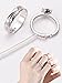 12 Pack Ring Sizers Invisible Ring Sizer Adjuster for Loose Rings Ring Guard and Spacer for Men and Women Jewelry Size Adapter Reducer Resizer, Guards,Spiral Silicone Tightener Set