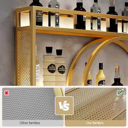 Étagère à vin murale avec support en verre pour libérer votre cuisine