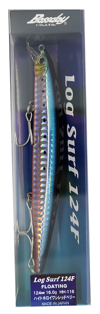 HH116 Minnow Log Surf 124F 4.9 inches (124 mm), 0.6 oz (16 g), High Holy Washberry Lure