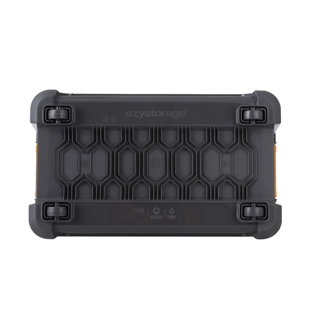 Kreher® Bunker Tough Aufbewahrungsbox 55L - 58 x 38 x 40,8 cm - IP67 wasserdicht & staubdicht, UV-beständig, schlagfest - Ideal für Werkzeug, Garage, Camping, Outdoor & Haushalt - 3 Stück