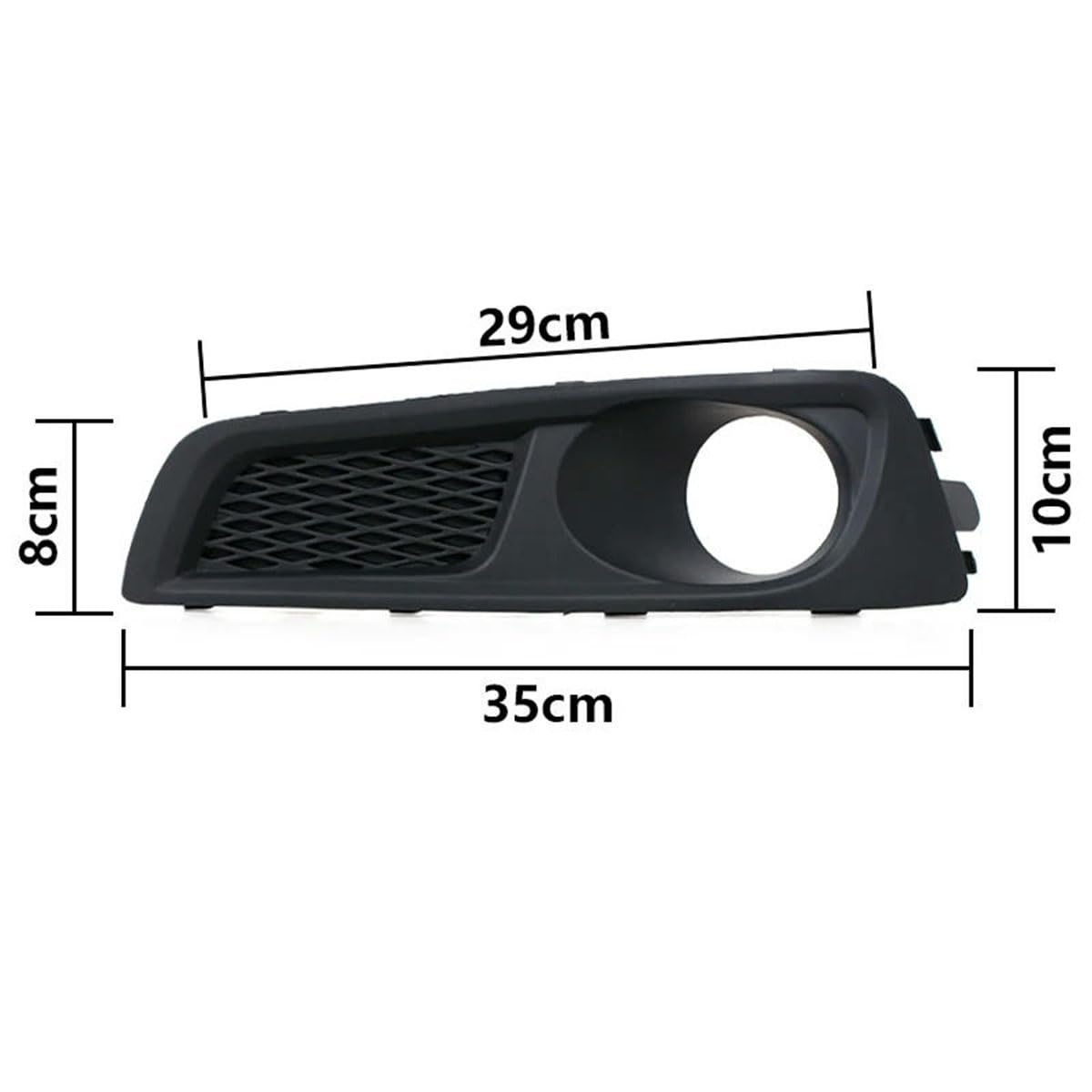 Pair Front Bumper Fog Light Cover Bezel – Left & Right – For Subaru Legacy 2010-2012 – KARPAL – Black