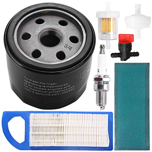 laffoonparts 697153 795115 Air Filter Tune-up Kit Replacement for Brigs-Straton 14-17.5HP Engine Lawn Mower John Deere GY20573 LA115 LA105 LA110 LA100 L100 L105 L107 L108 Lawn Mower