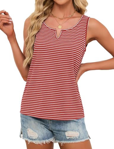 JUSTFASHIONNOW Sleeveless Tank Tops for Women V Neck Tshirts Shirts Cute Summer Tops Dressy Casual Blouses Trendy 2026 - $3.98 - image 5