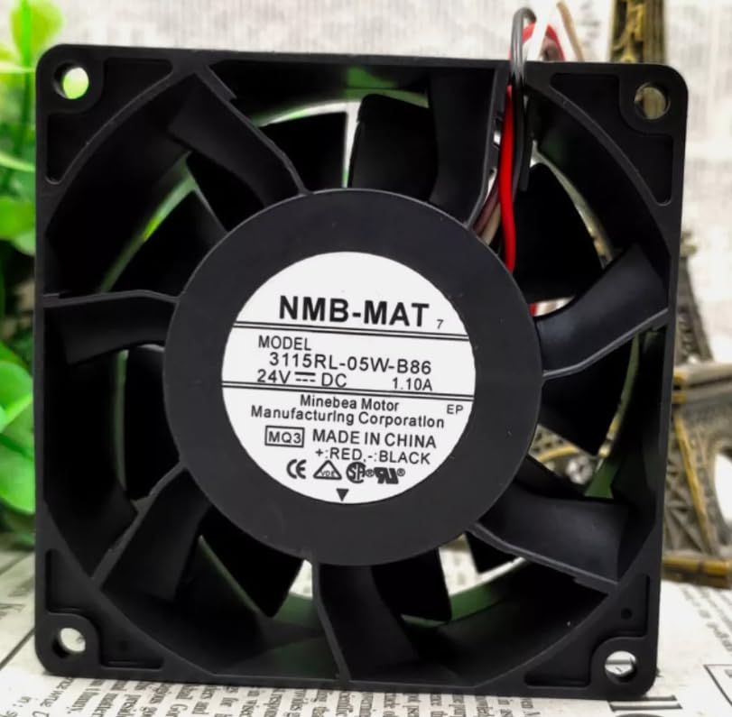 NMB-MAT 3115RL-05W-B86 24V DC 1.1A 8cm 8038 Inverter Cooling Fan High Air Volume