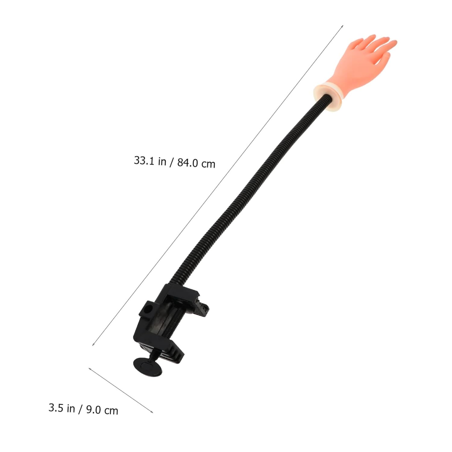 Manicure Practice Hand Hand Nail Model False Training Portable Right Flexible Nails Realistic Fingers Nail Practice Hands Practice Nail Hand Nail Tech Hand Rack Uv Plastic