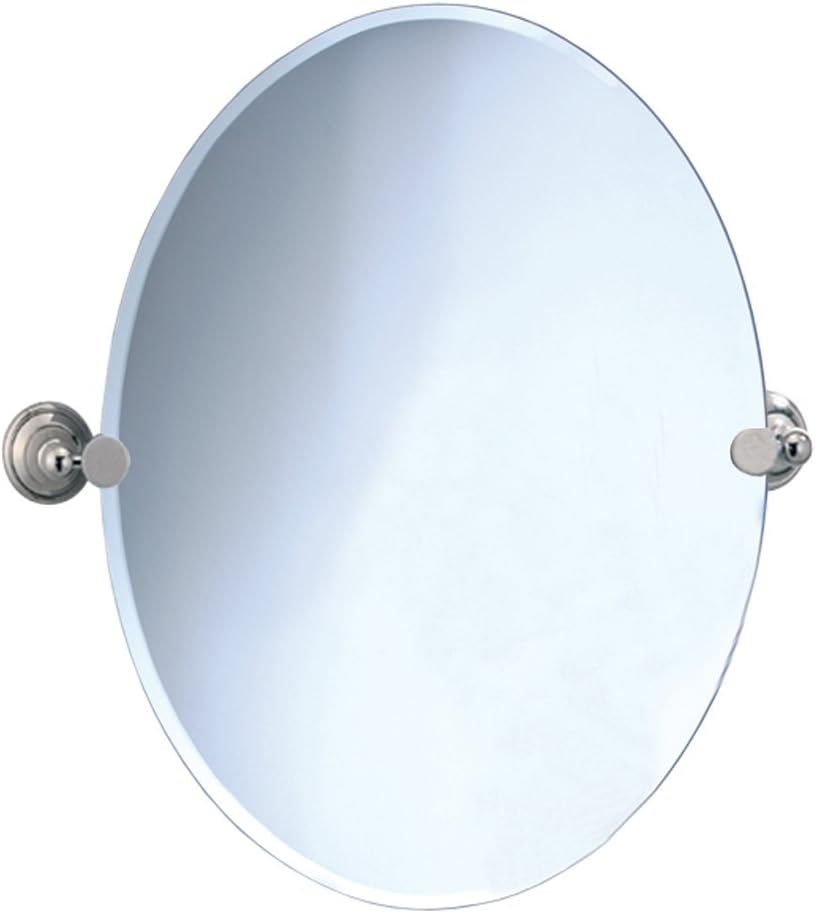 Gatco 4589 Laurel Ave. Oval Wall Mirror, Polished Nickel