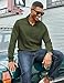 COOFANDY Mens Polo Quarter Zip Sweatshirts Golf Pullover for Men Casual Long Sleeve Polo Shirts Fall Fashion Army Green