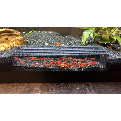 LifeWithPets Shrimp Breeding Hide | Shrimp Cave | Shrimp Tunnel | Shrimp Hide | Aquarium Shrimp | Black Cover