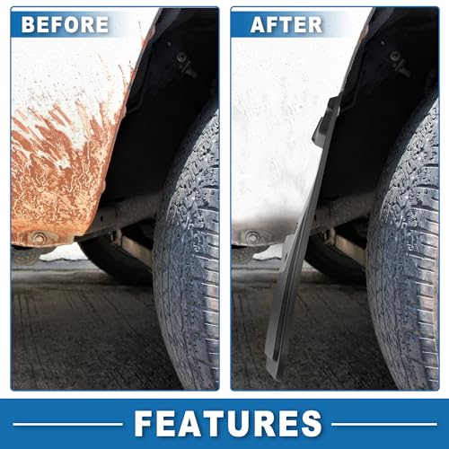Image of Mud Flap Splash Guard with Mount Accessories Rear Side Mud Guard for Ford Bronco 2021-2024 (Set of 2)
