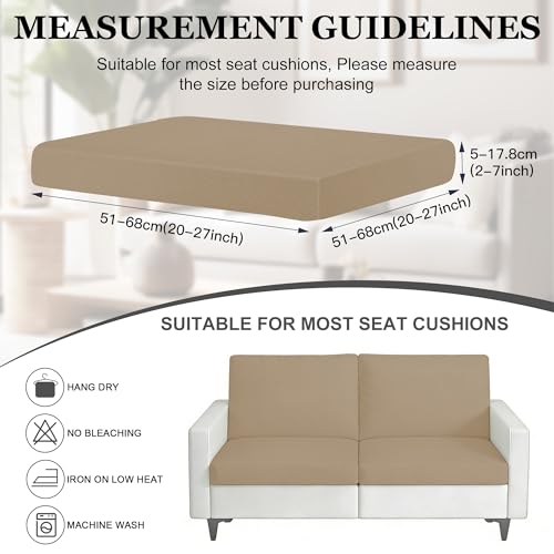 Image of BIETYONE 4Pcs Patio Stretch Cushion Covers,Outdoor Sofa Replacement Cover Slipcovers for Patio Furniture Cushion Covers, Washable Reusable Furniture Protector