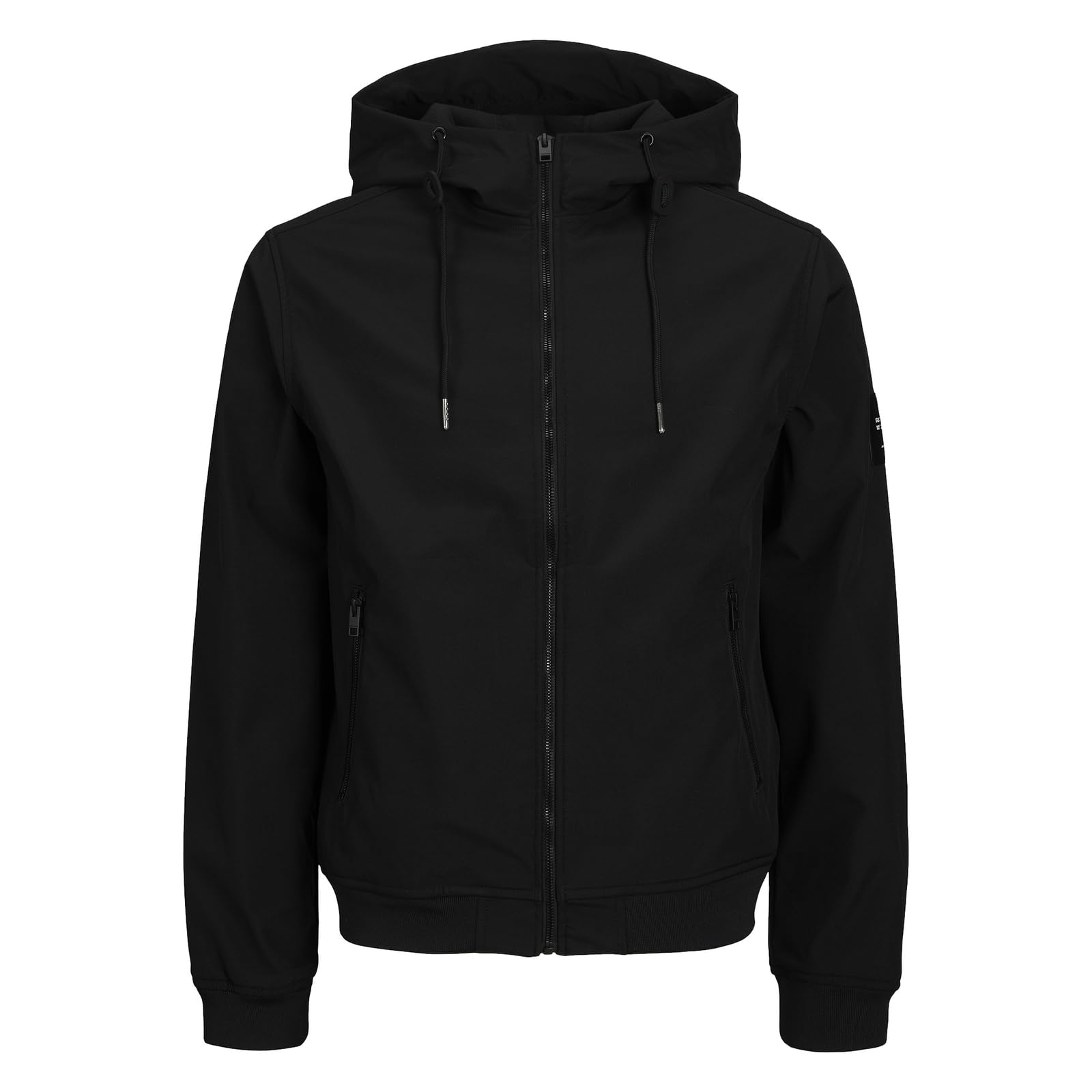 JACK & JONES Mens Jjebasic Softshell Hood Noos, Black, XXL UK