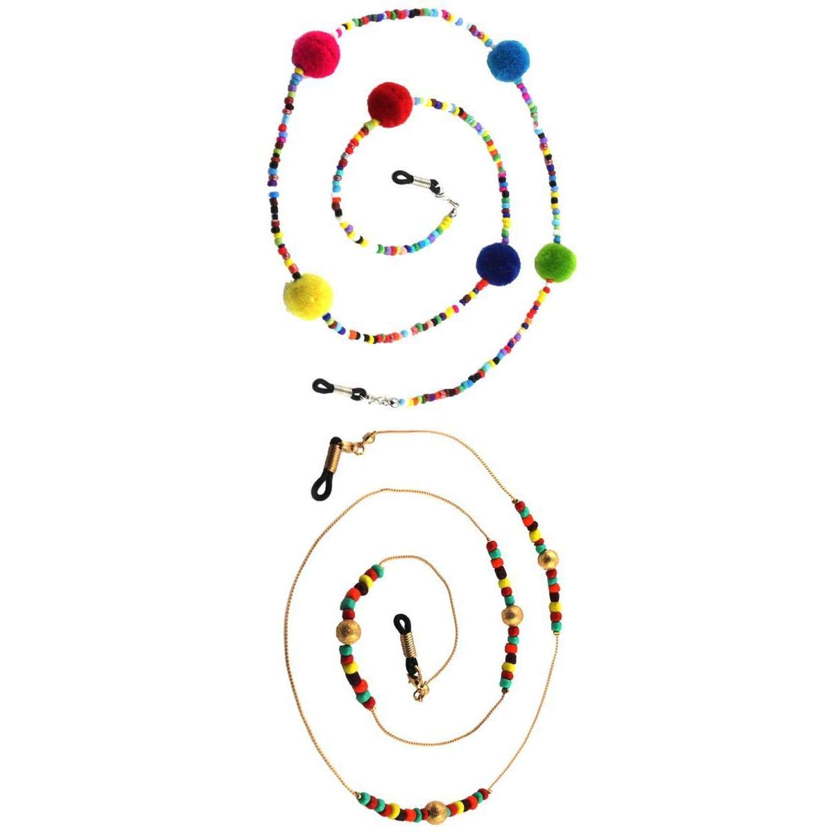STYLEHEAVEN 2pcs Colorful Beads Eyeglass Holder Chain Necklace Cord Perfect Beach Wear|Health & Beauty|Vision Care|Other Vision Care-picture-22