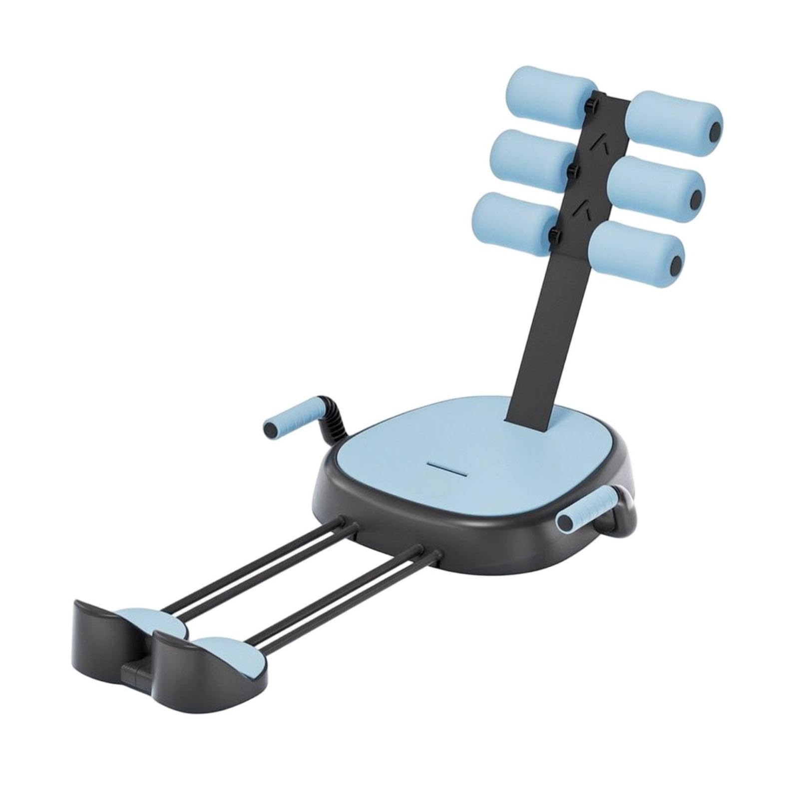 Abdominal Exercise Machine with Soft Rollers Quiet Assisted-Motion Fitness Exercise Wheel Machine Anti-Slip Sit-up Roller for Beginners, Home Gym Blue-image-10