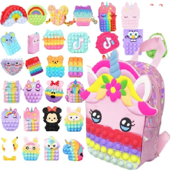 Birthday Party Return Gift Ideas Bulk for Kids Children Boys Girls Pop It Bag for Girls - Cute Pushpop Bag for Girls | Sling Bags for Kids Return Gifts Cradle cermony Baby Naming (4) (B0CY7XZ4G3) Amazon Price History, Amazon Price Tracker