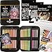 Castle Art Supplies Set de 48 Crayons de Couleur Pastels avec Pièces Bonus | Somptueuses teintes plus douces | Pour Professionnels et Artistes Adultes | Étui de Transport Zippé Ordonné et Solide