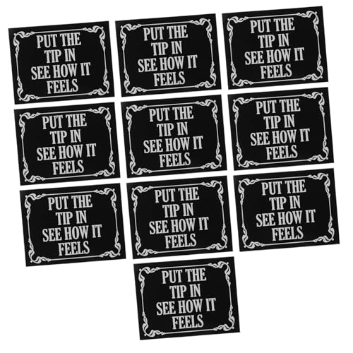 KALLORY Put The Sticker for Tip Jars and Cafes Funny Decals to Promote Tipping Culture and