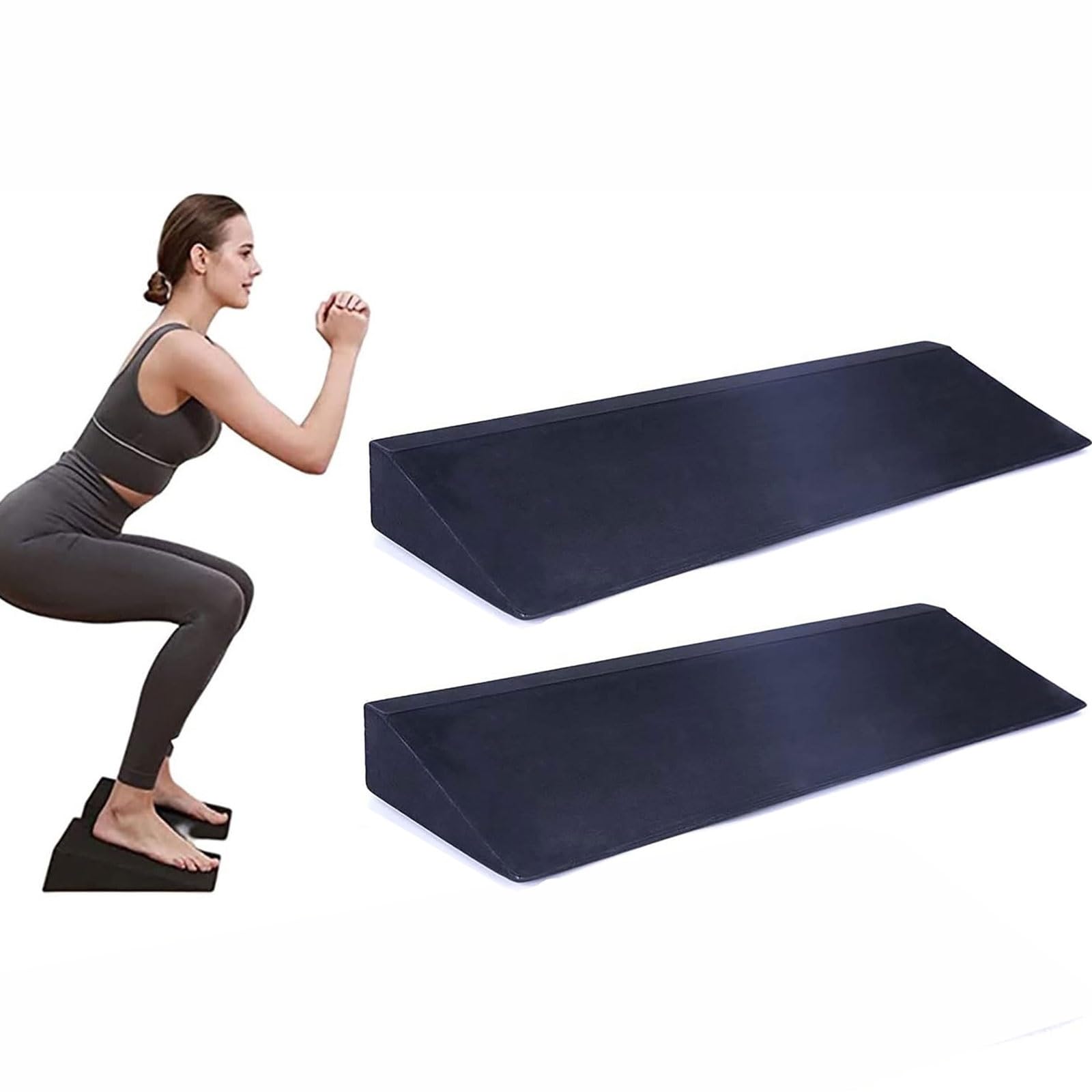 Cale en mousse de yoga noire bloc de Pilates pour soutien et force