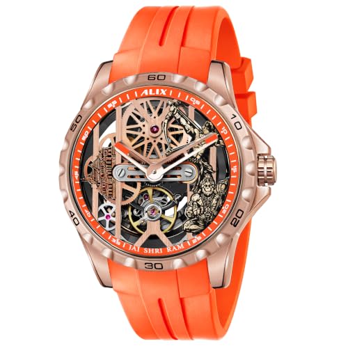 Image of ALIX AL2925T Men's Chronograph Sport Watch Stainless Steel Case with Silicone Band