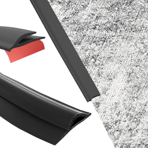 Carpet to Tile Transition Strip, Self-Adhesive, 16ft Black