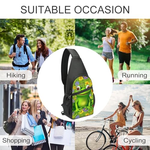Mochila tipo Sling Bolsa Deportiva Casual para Senderismo miniatura 6