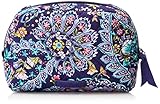 Vera Bradley Women's Cotton Medium Cosmetic Makeup Organizer Bag, French Paisley, One Size