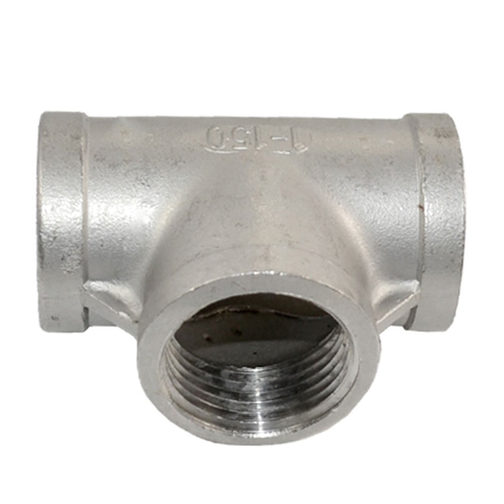 Raccordo Tee In Acciaio Inox 304 | 1/2 Filettatura BSP Femmina | Per Impianti Idraulici | Resistente Alla Corrosione - Foto 2