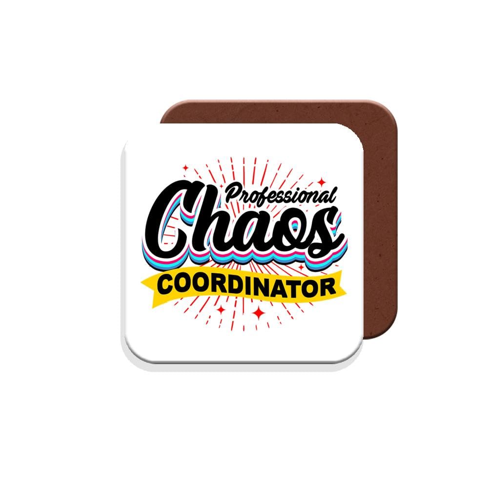 Muggz Coaster Gift For Boss/Manager - Professional Chaos Coordinator - Giftset - Made By In The Uk