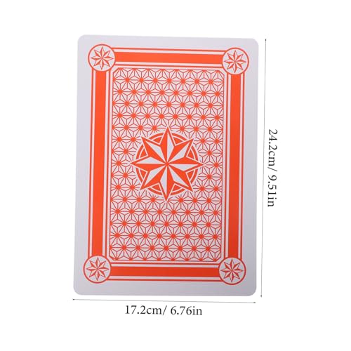 BESTonZON Große Spielkarten XXL Pokerkarten Aus Beschichtetem Papier Partyspiel Für Altersgruppen Familienunterhaltung Requisiten Und Tricks – Bild 3