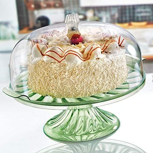 Merwy Cake Stand with Dome Clear like Dome, Containers Plastic Large, Plastic Cake Box with Lid Cake Storage, Cake and Cupcake Holder, Food Holder BPA-Free (With Stand, Clear) - Cosy Home Interiors Merwy Cake Stand with Dome Clear like Dome, Containers Plastic Large, Plastic Cake Box with Lid Cake Storage, Cake and Cupcake Holder, Food Holder BPA-Free (With Stand, Clear) - Image 6