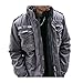 Peak Fashions m65 jacket men military, Medium, 1. Grey - Cotton